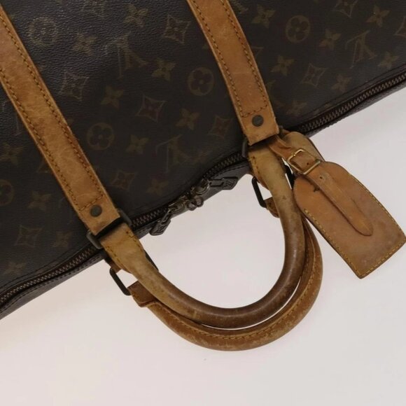 LOUIS VUITTON Monogram Keepall Bandouliere 55 Boston Bag M41414 LV Auth bs26511 - Picture 9 of 15